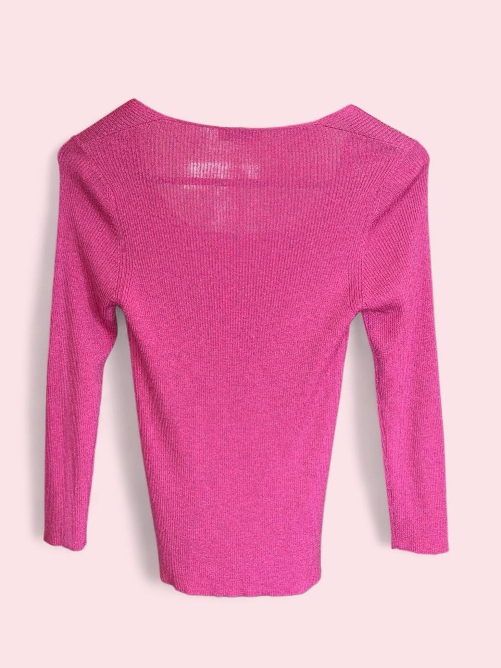 Etro Fuchsia Ribbed Knit Top - Picture 7 of 7